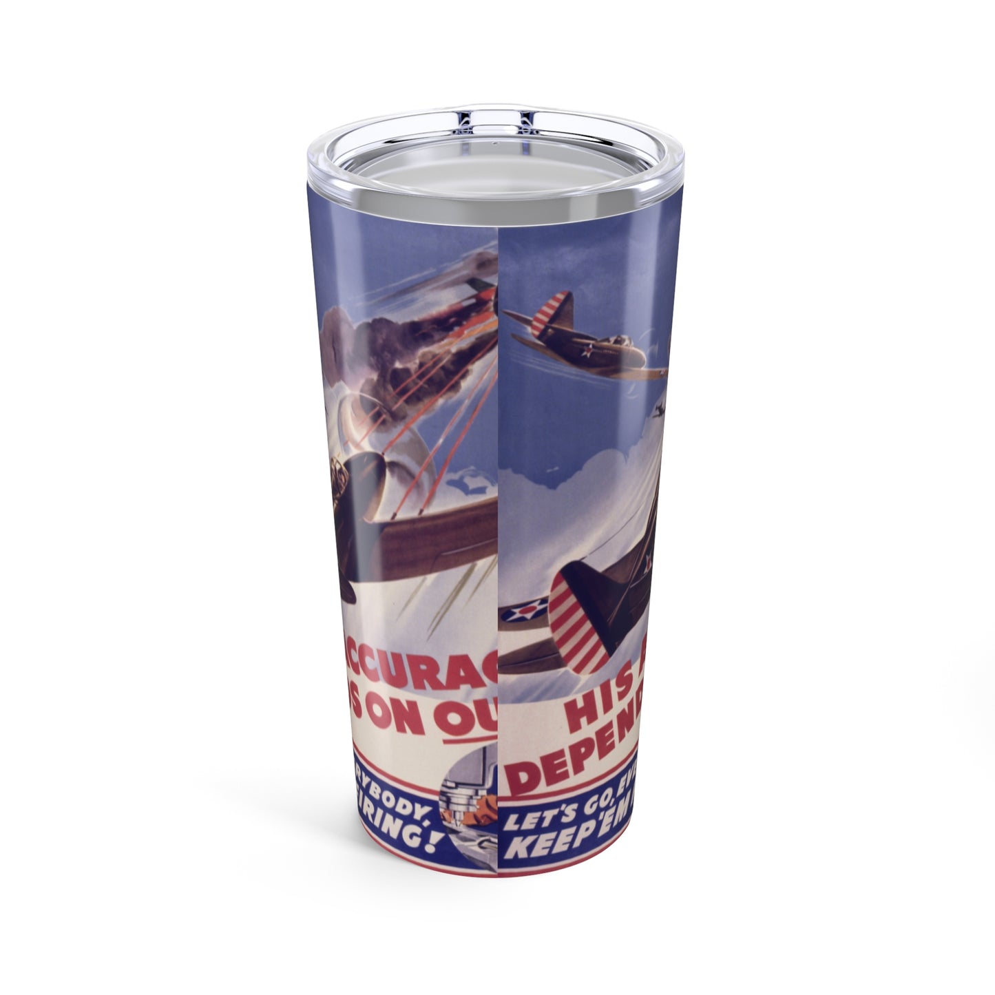 WWII-Themed 20oz Insulated Tumbler - Old School Male 