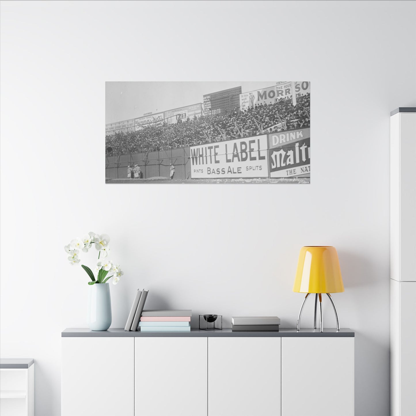 Vintage Bleachers at the Polo Grounds in NYC Canvas Print