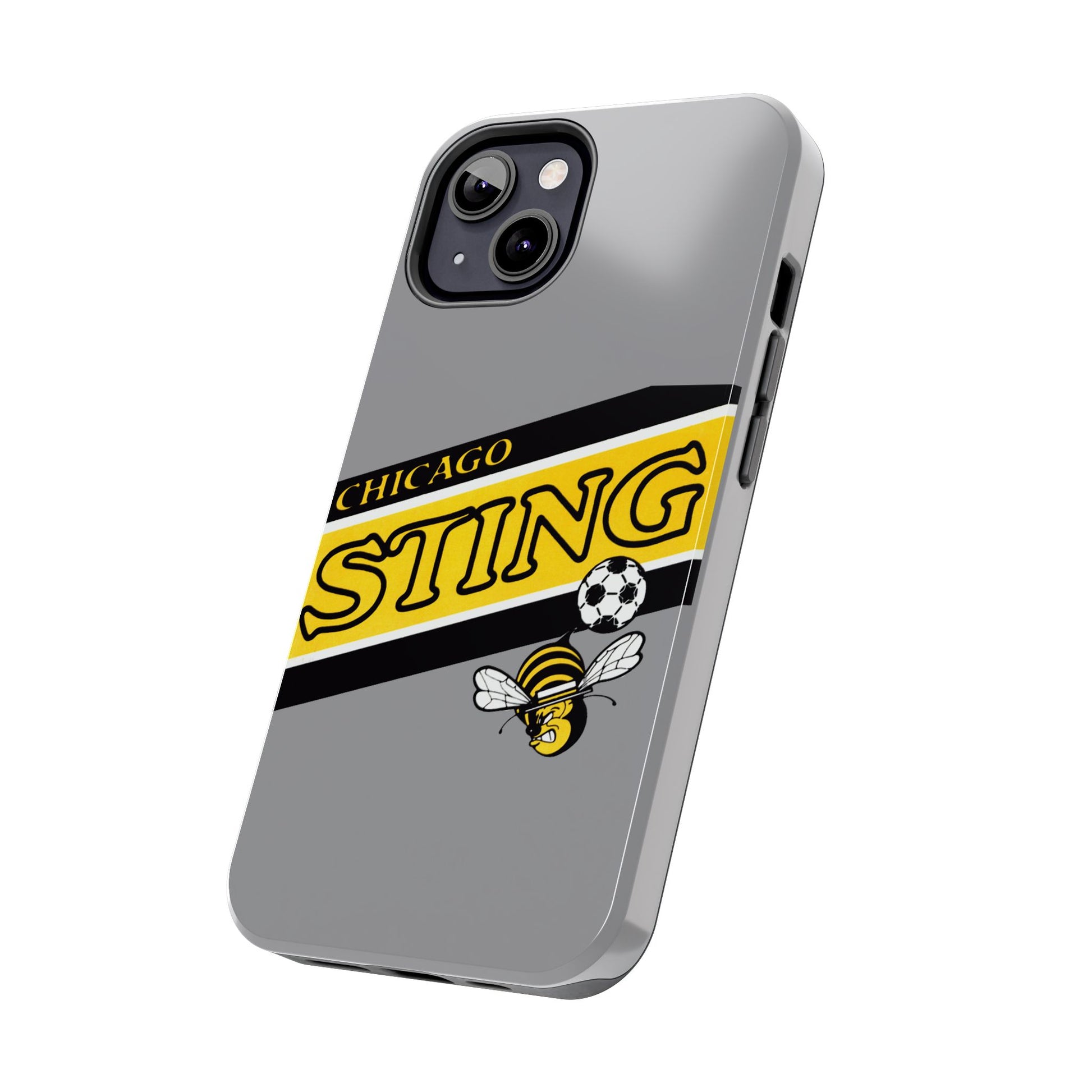 Vintage Chicago Sting Soccer Team Logo Durable Phone Cases - Old School Male 