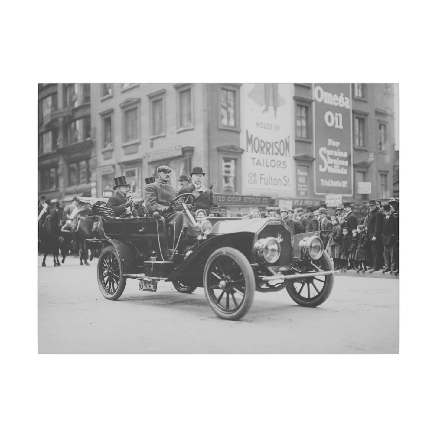 Vintage President Taft Arrival in NYC Canvas Print - Old School Male 