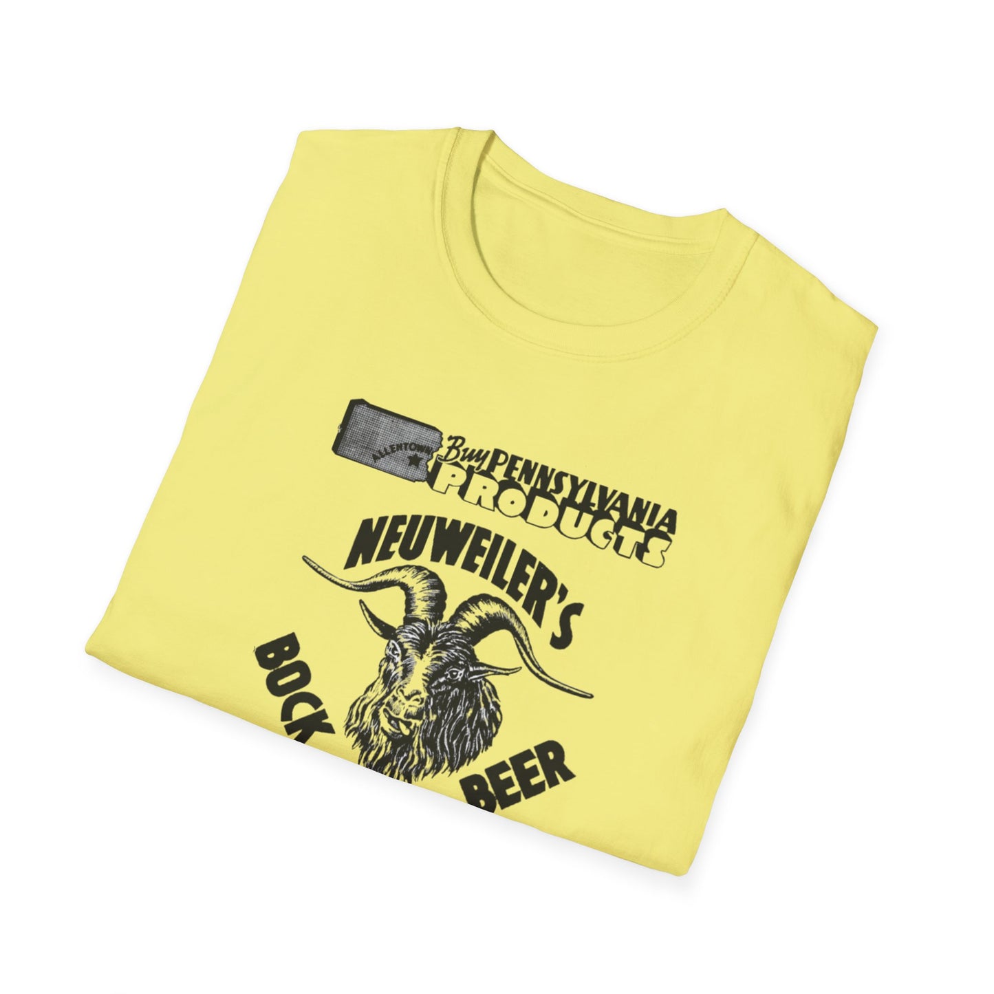 Sip Happens: Neuweilers Bock Beer Unisex Softstyle T-Shirt - Pure Comfort & Classy Fun!