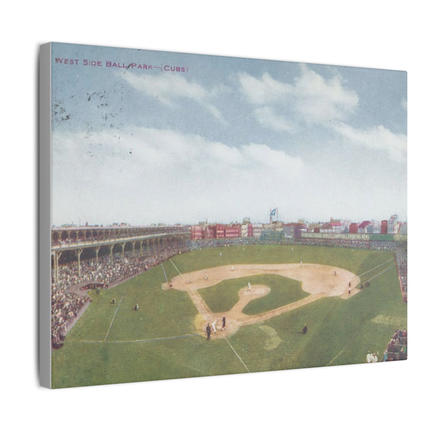 Nostalgic Chicago West Side Ballpark Canvas Art