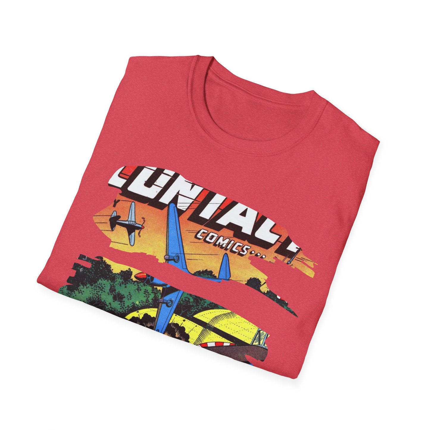 Vintage Comic Art Unisex Softstyle Tee