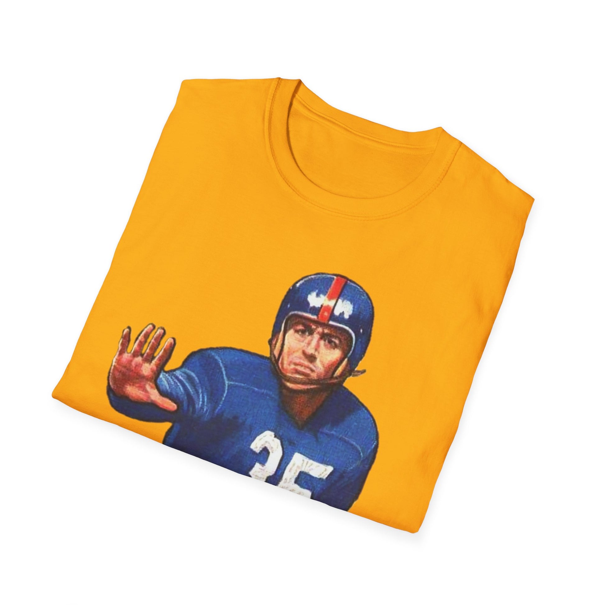 Retro Gene Roberts Football Star Unisex Softstyle Tee - Old School Male 