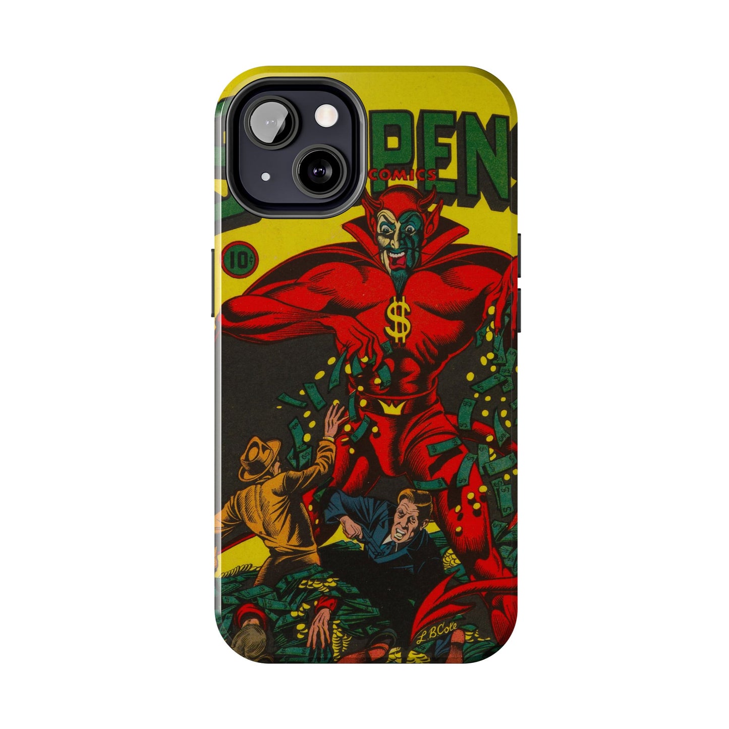 Retro Suspense Comics Phone Case for Tough Protection - Old School Male 