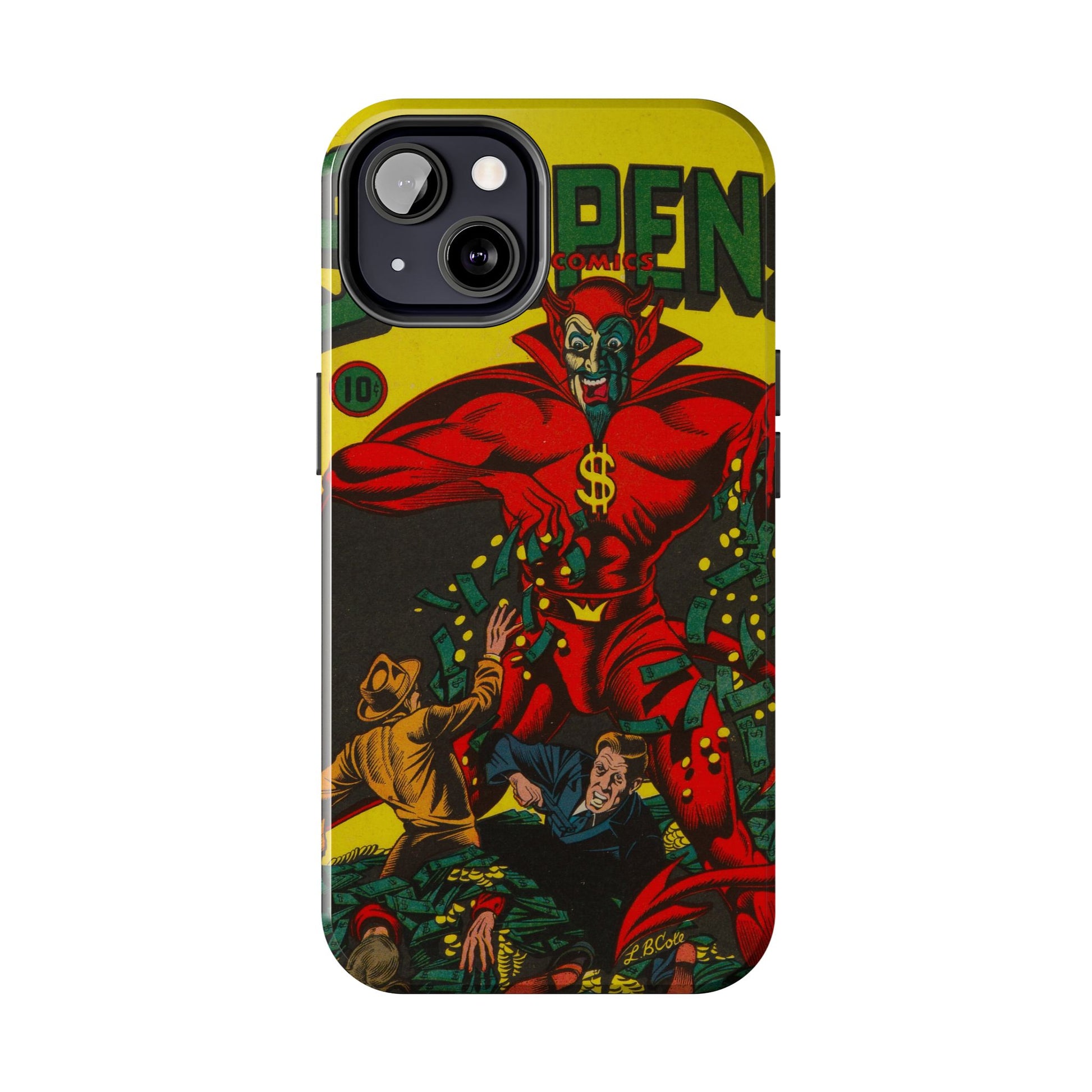 Retro Suspense Comics Phone Case for Tough Protection - Old School Male 