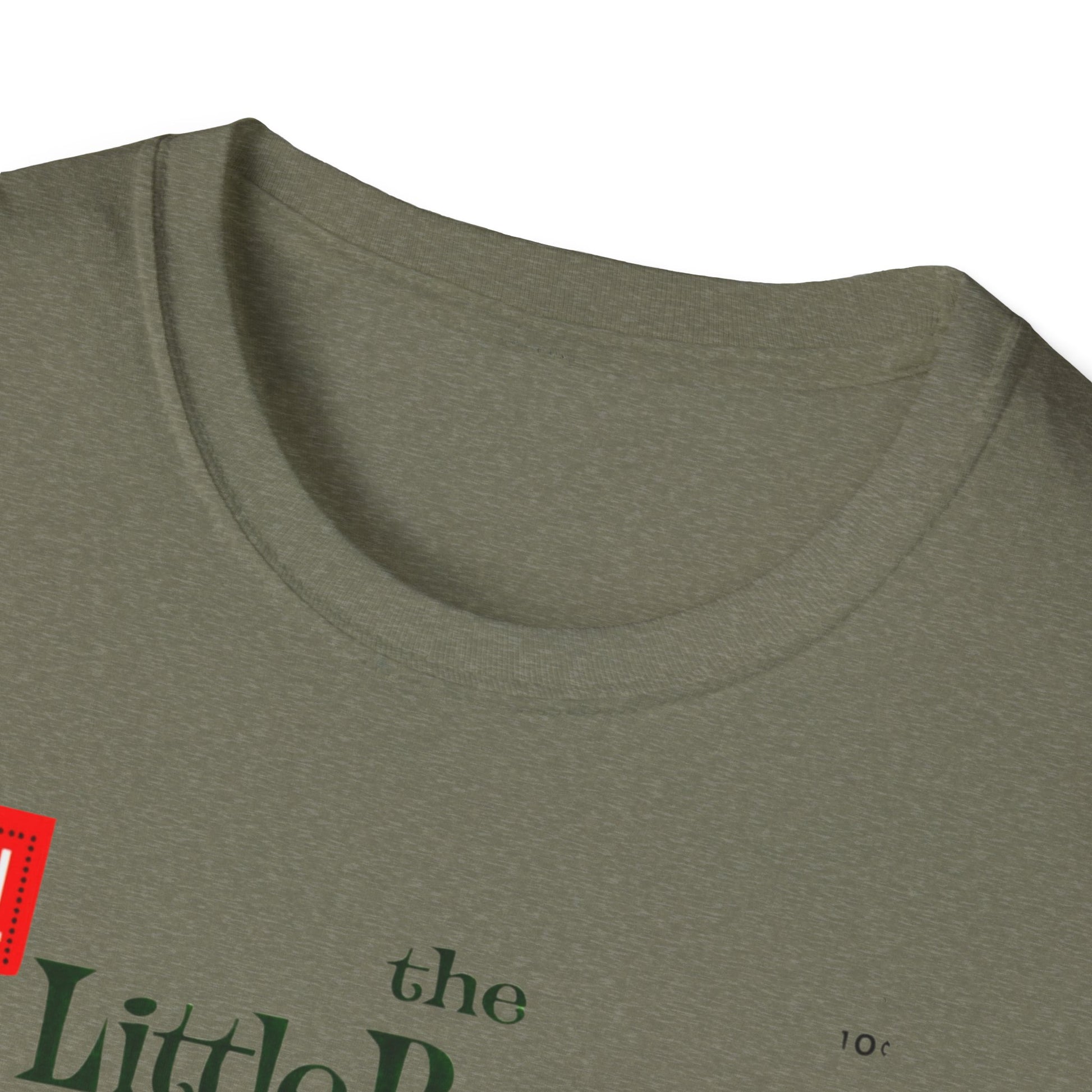 Folded Vintage Little Rascals T-Shirt in bright green, featuring an endearing comic cover design. A cheerful vintage comic t-shirt that's a must-have for nostalgia lovers!