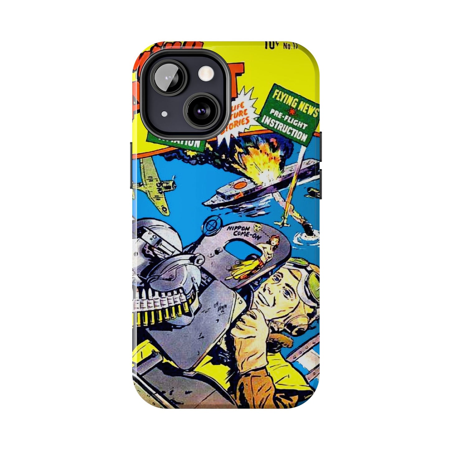 Vintage Comic Art Tough Phone Cases - Old School Male 