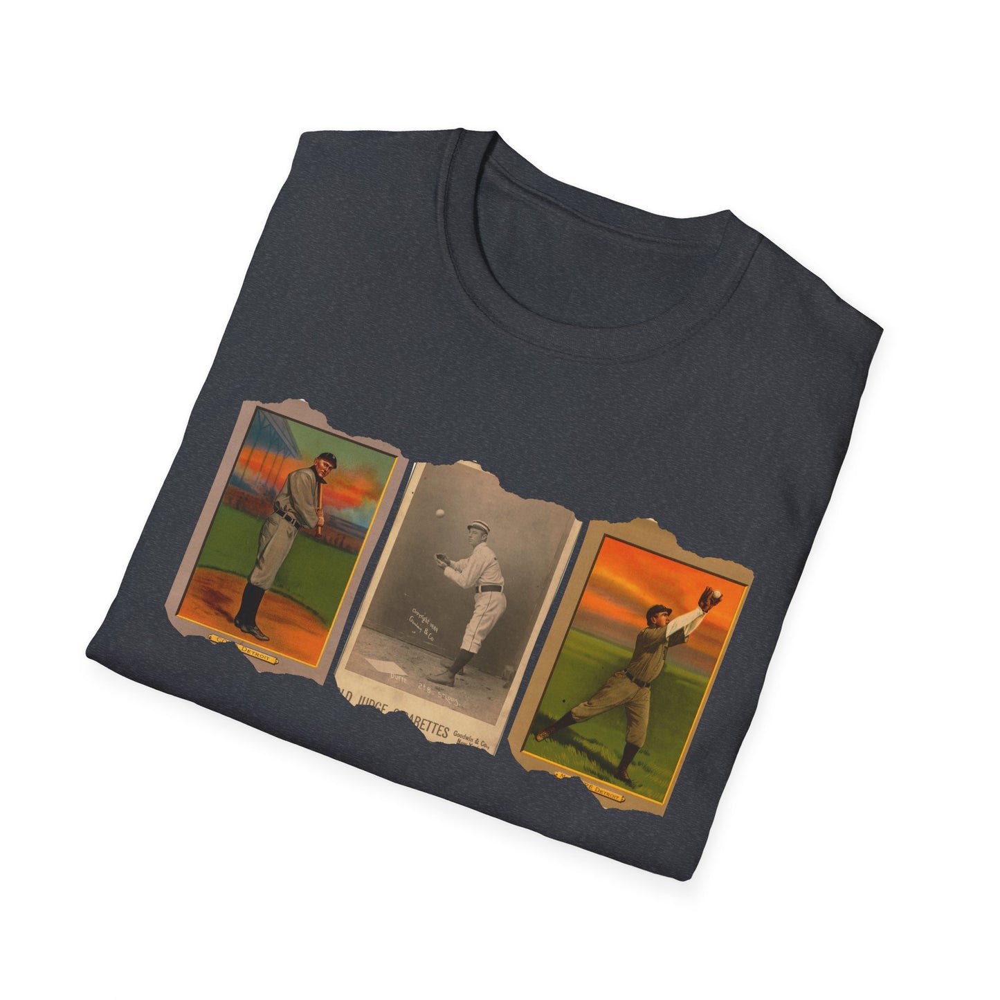 Retro Baseball Card Graphic Unisex Softstyle Tee