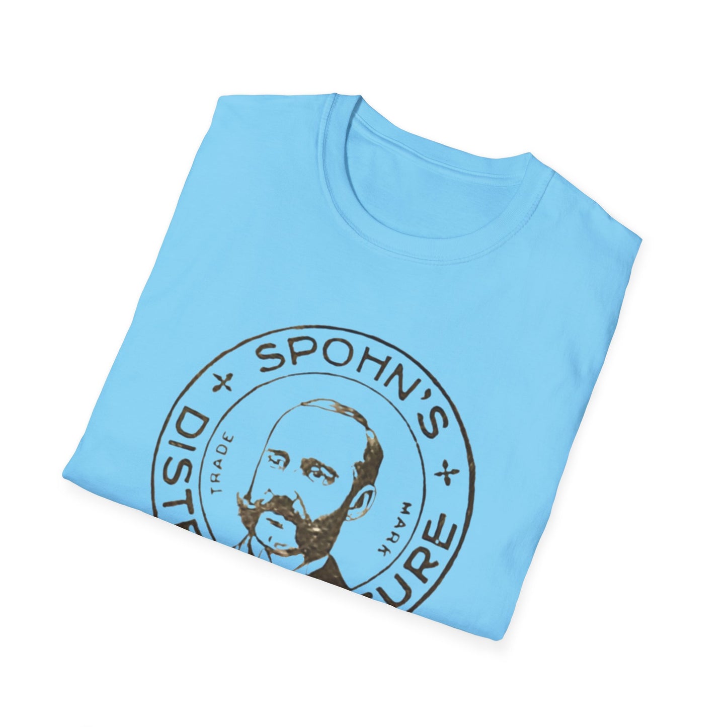 Retro Spohn's Distemper Cure Logo Unisex Soft Cotton Tee