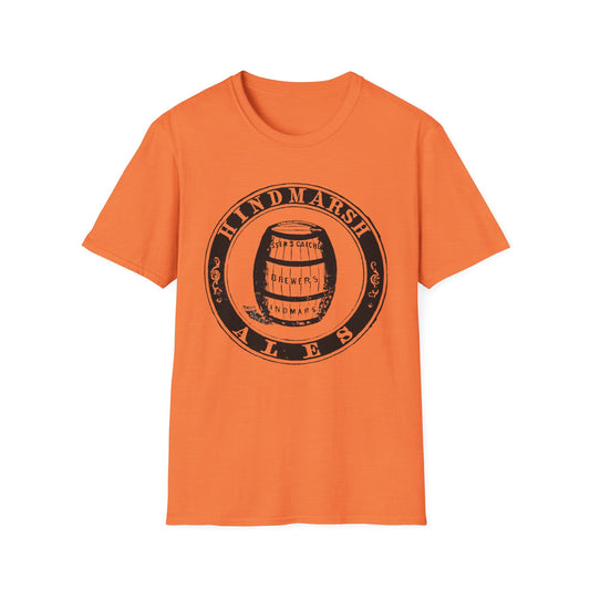 Vintage Hindmarsh Ales Unisex T-Shirt - 100% Cotton Softstyle Tee for Beer Lovers