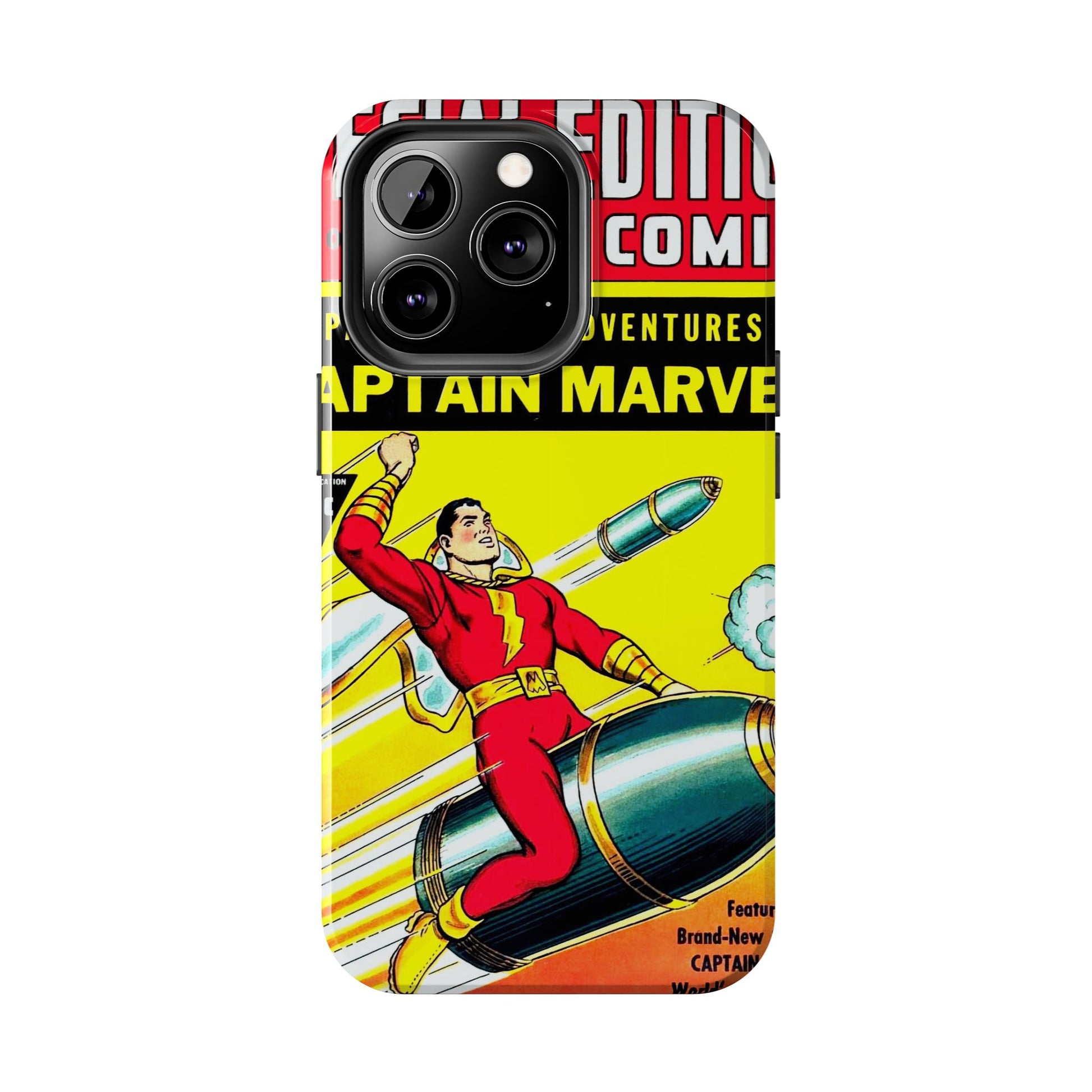 Vintage Captain Marvel Comic Tough Phone Cases - Old School Male 