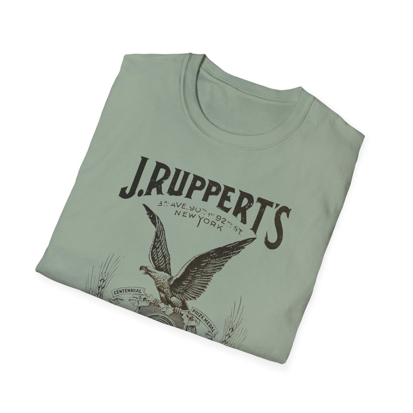 Retro Vintage J Rupperts Brewery T-Shirt - 100% Cotton Classic Fit for Beer Lovers