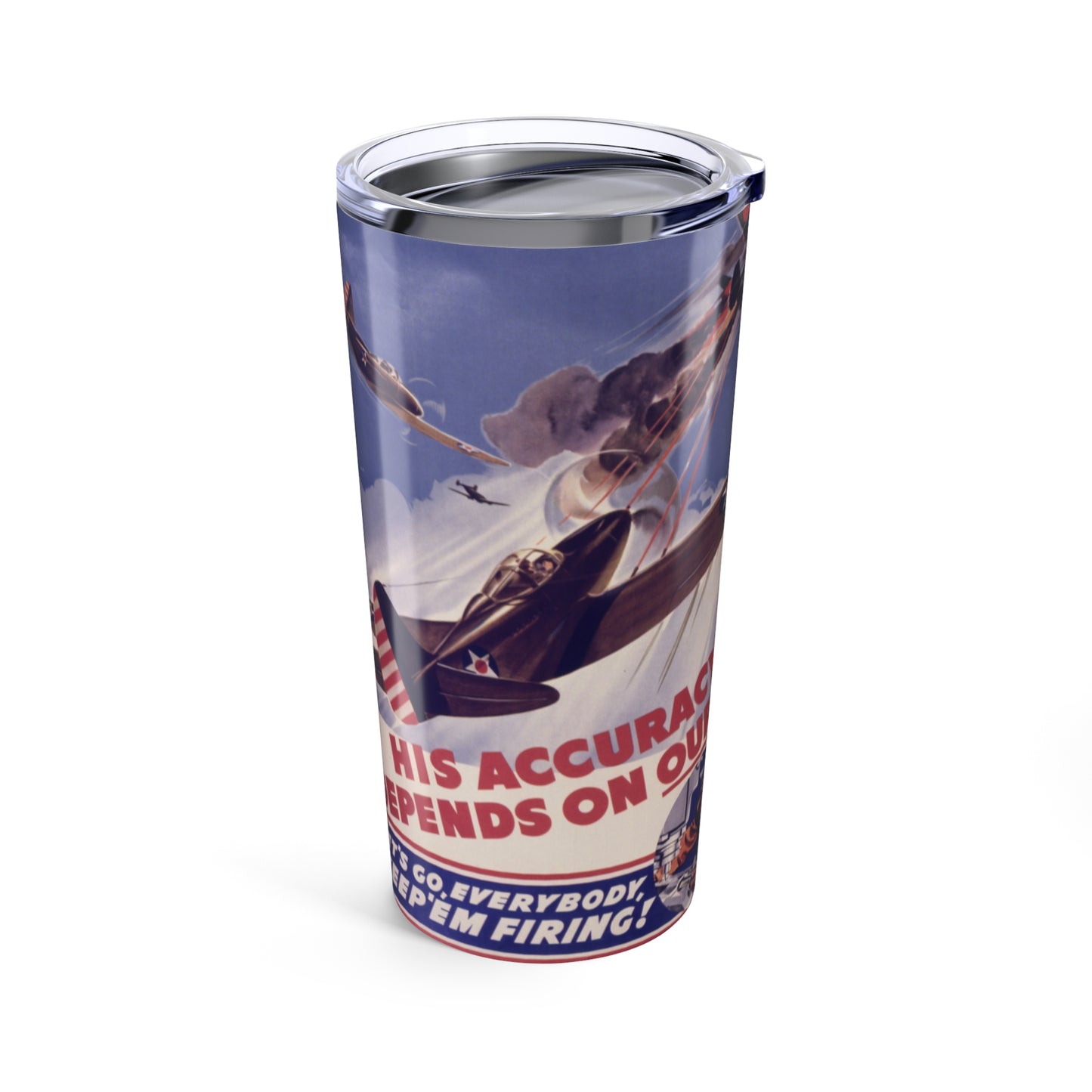 WWII-Themed 20oz Insulated Tumbler - Old School Male 