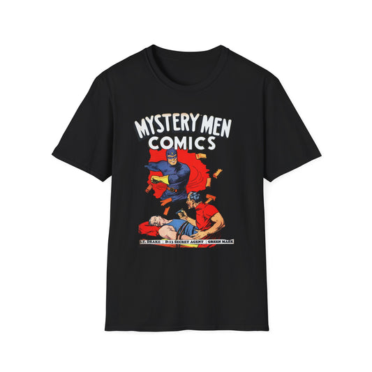 Retro Comics T-Shirt - Nostalgic Mystery Men Tee in Soft 100% Cotton, Perfect for Pop Culture Fans