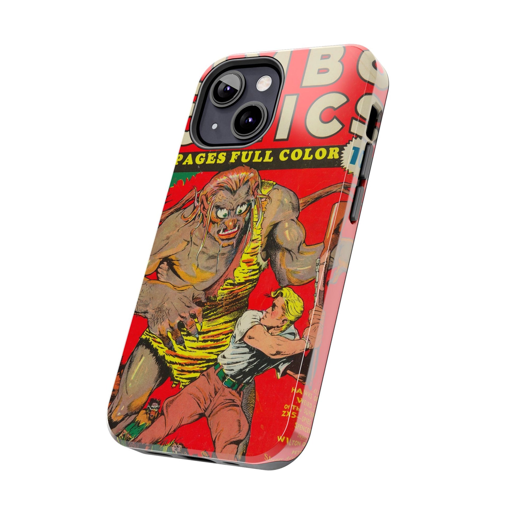 Vintage-Inspired Comic Book Tough Phone Cases - Old School Male 