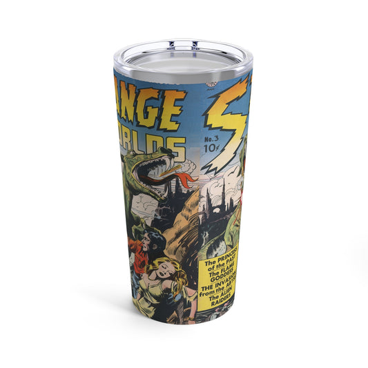 Vintage Sci-Fi Comic Art Insulated Tumbler 20oz