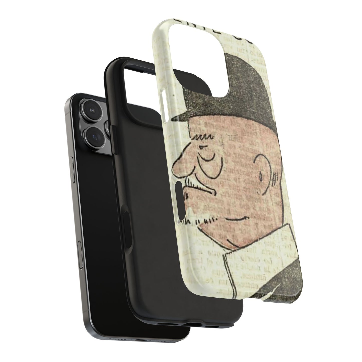 Dapper Gent in Bowler Hat Phone Case