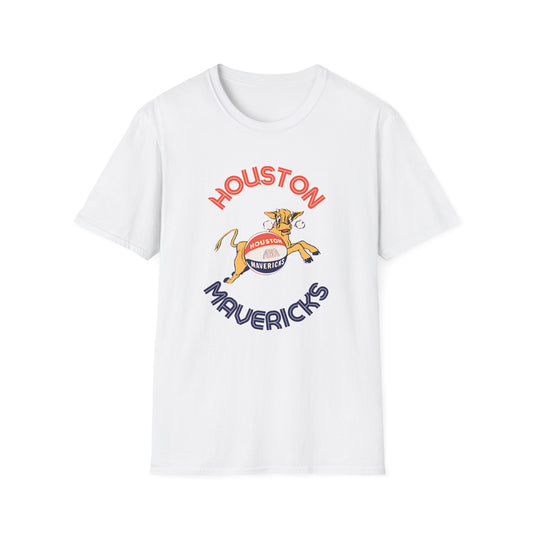 Houston Mavericks Unisex Softstyle T-Shirt - Old School Male 