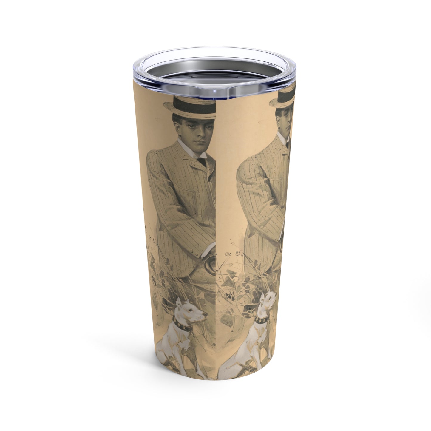 Retro Men's Suit Insulated Tumbler 20oz - Old School Male 