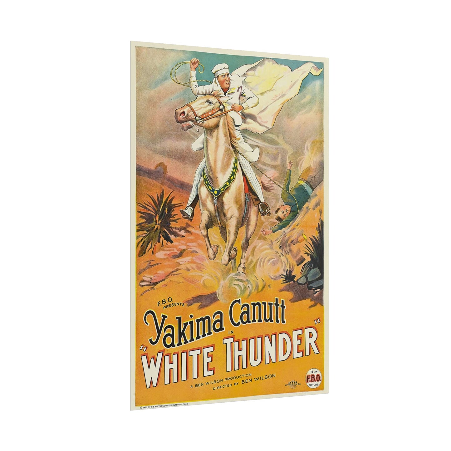 Poster Print - Classic Film White Thunder Starring Yakima Canutt Movie Poster