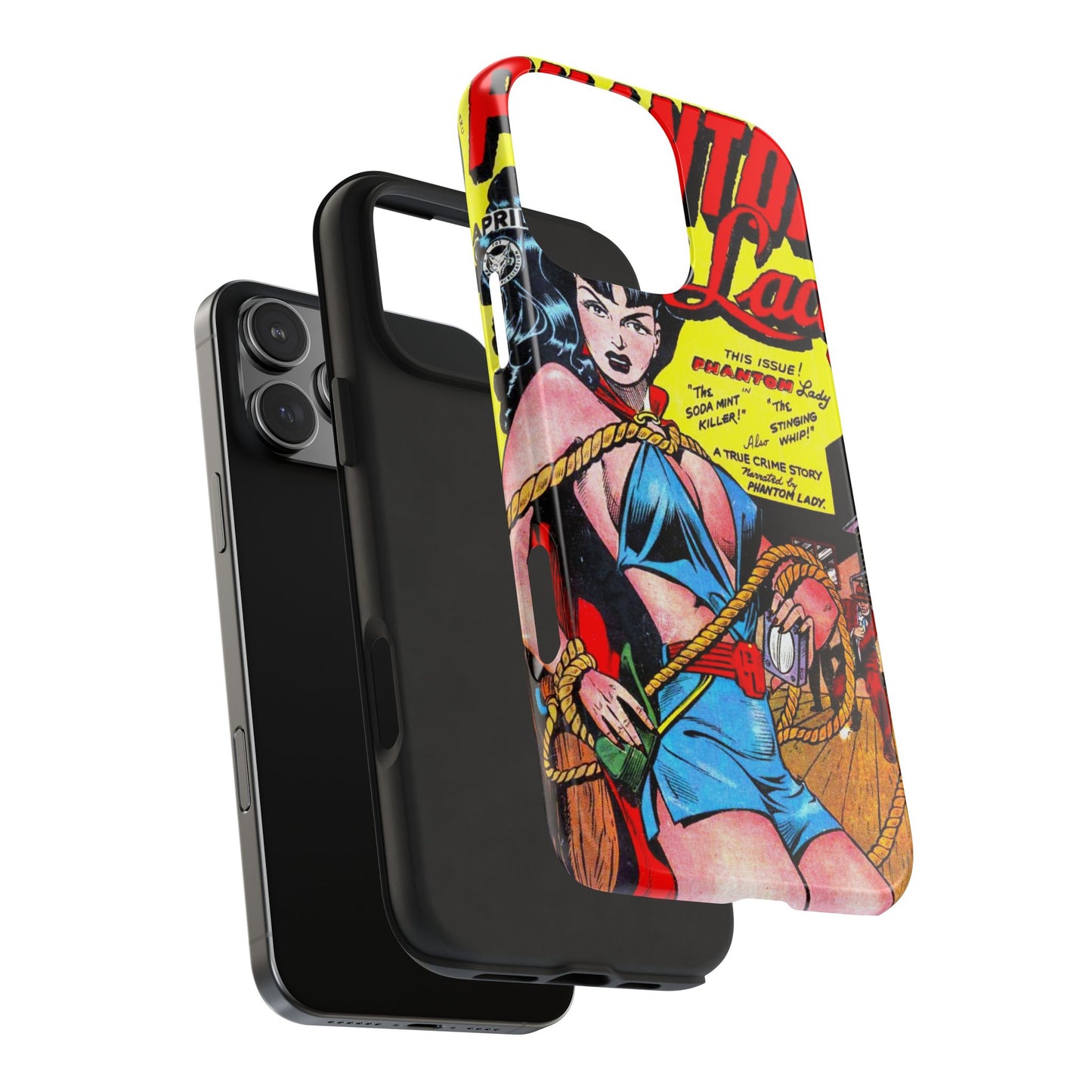 Vintage Phantom Lady Comic Book Phone Cover