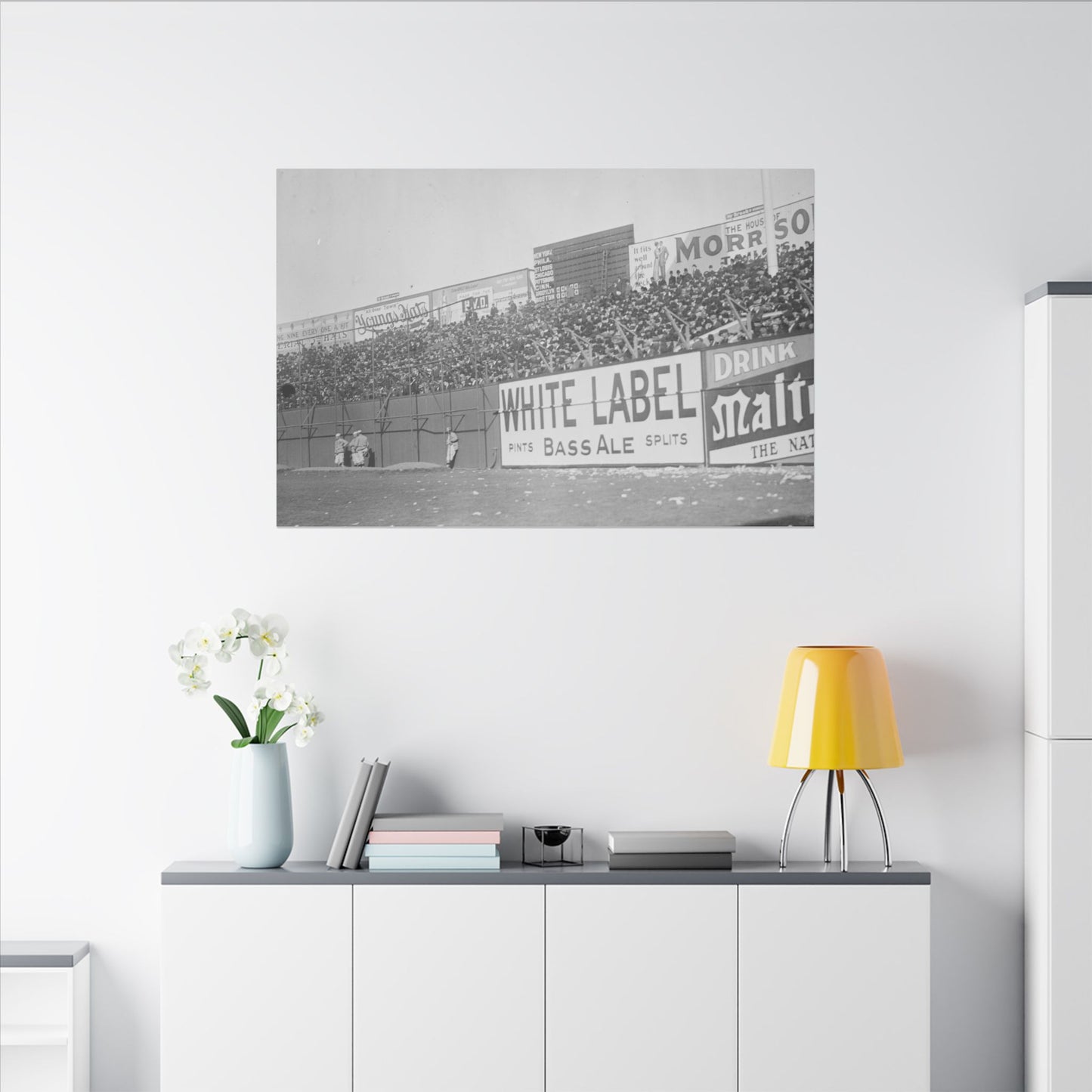 Vintage Bleachers at the Polo Grounds in NYC Canvas Print