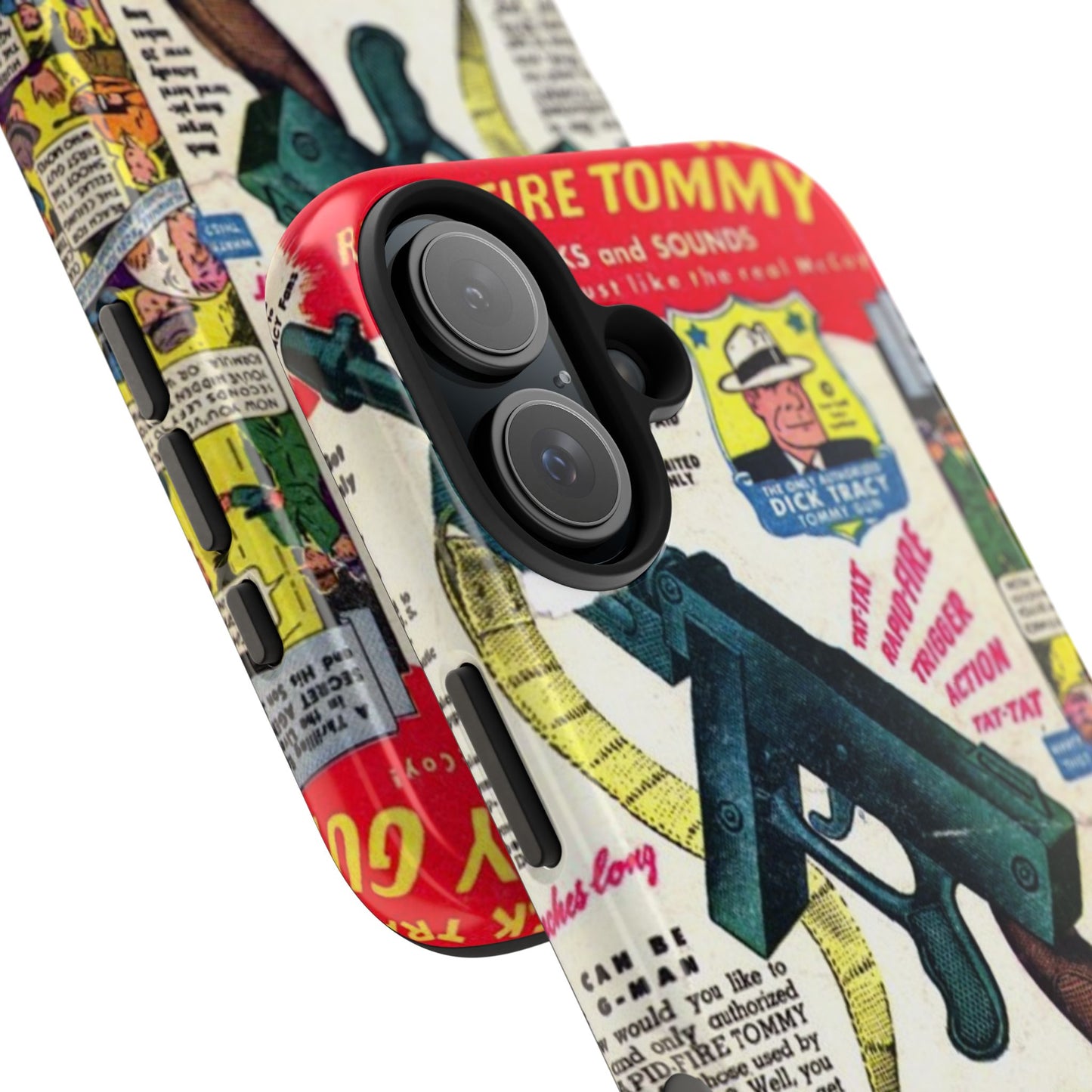 Dick Tracy Tommy Gun Vintage-Inspired Tough Phone Cases