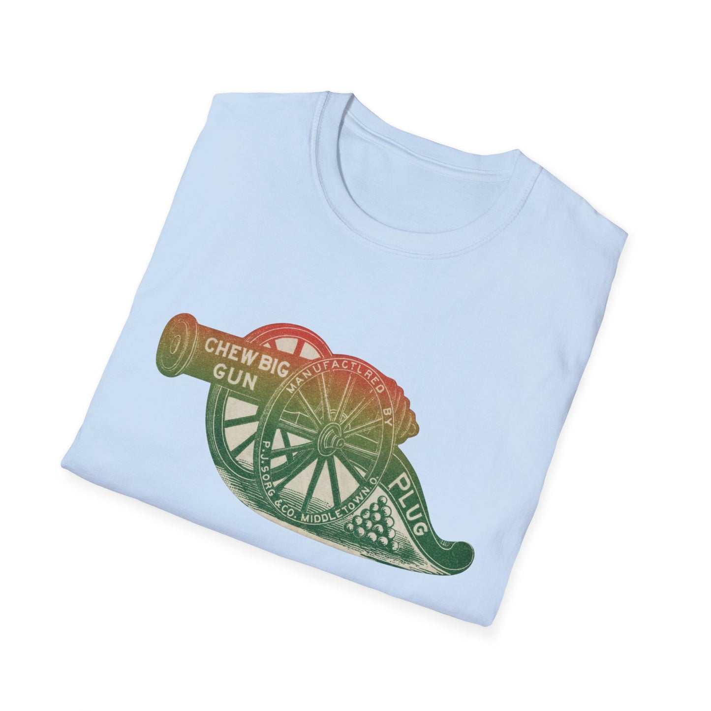 Vintage Big Gun Tobacco Ad T-Shirt - 100% Cotton Retro Tee for Casual Style Enthusiasts