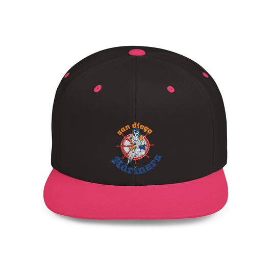 San Diego Mariners of the World Hockey Association Snapback Hat - Old School Male 