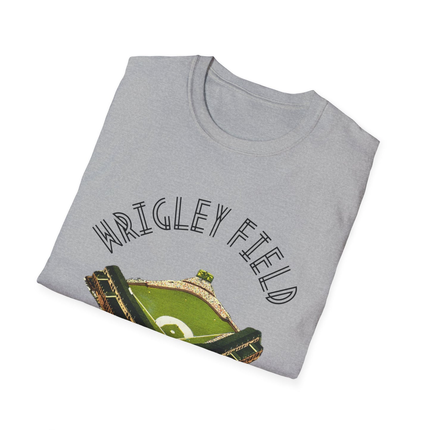 Retro Wrigley Field Unisex Soft Cotton Tee