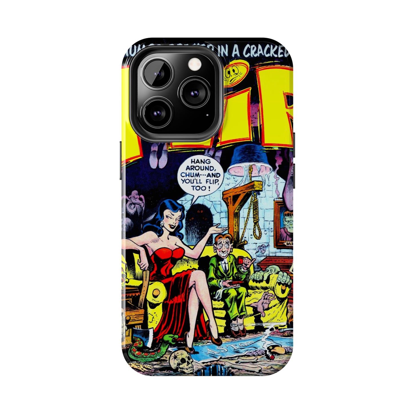 Vintage Comic Book Style Heavy-Duty Phone Cases - Old School Male 