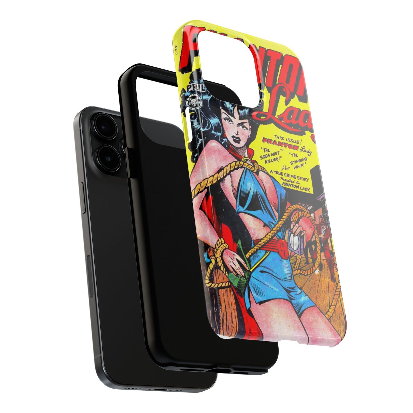 Vintage Phantom Lady Comic Book Phone Cover