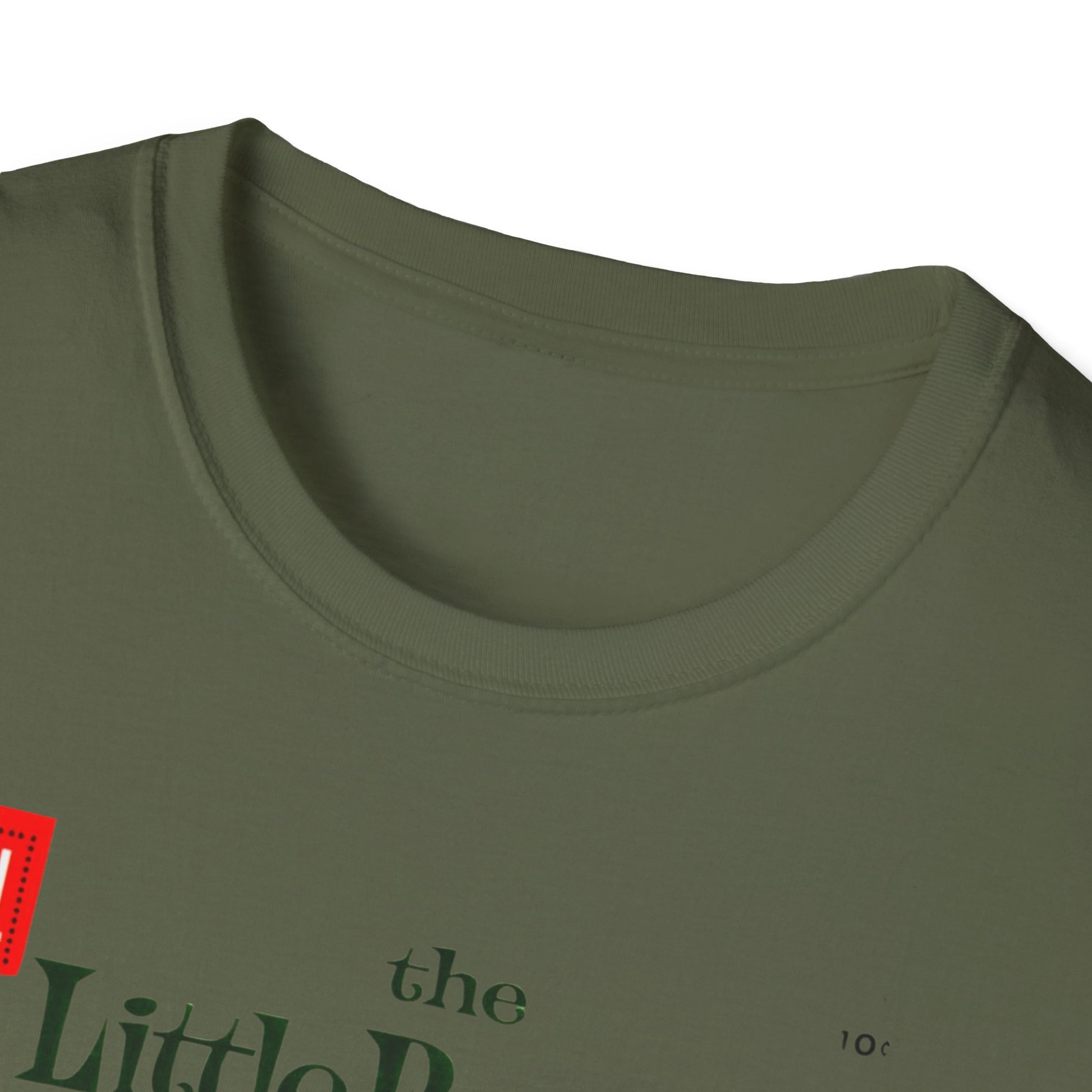 Folded Vintage Little Rascals T-Shirt in heather green, showcasing a playful comic cover. A delightful vintage comic t-shirt that fits any retro-loving wardrobe!