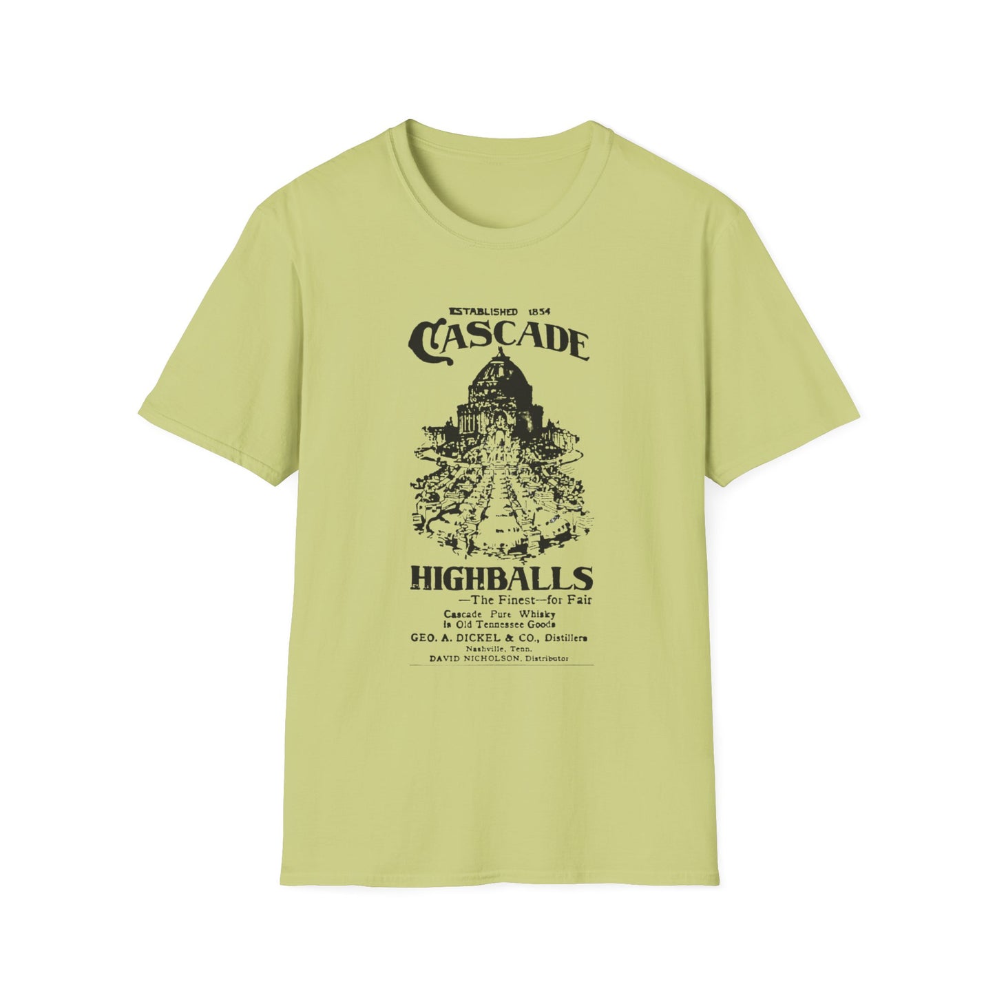 Vintage Cascade Highballs T-Shirt - 100% Cotton, Classic Fit, Versatile Style for Any Occasion