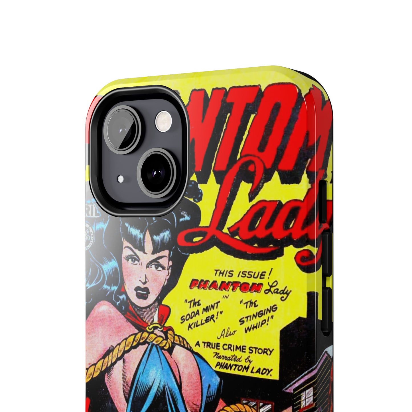 Vintage Phantom Lady Comic Book Phone Cover - Old School Male 