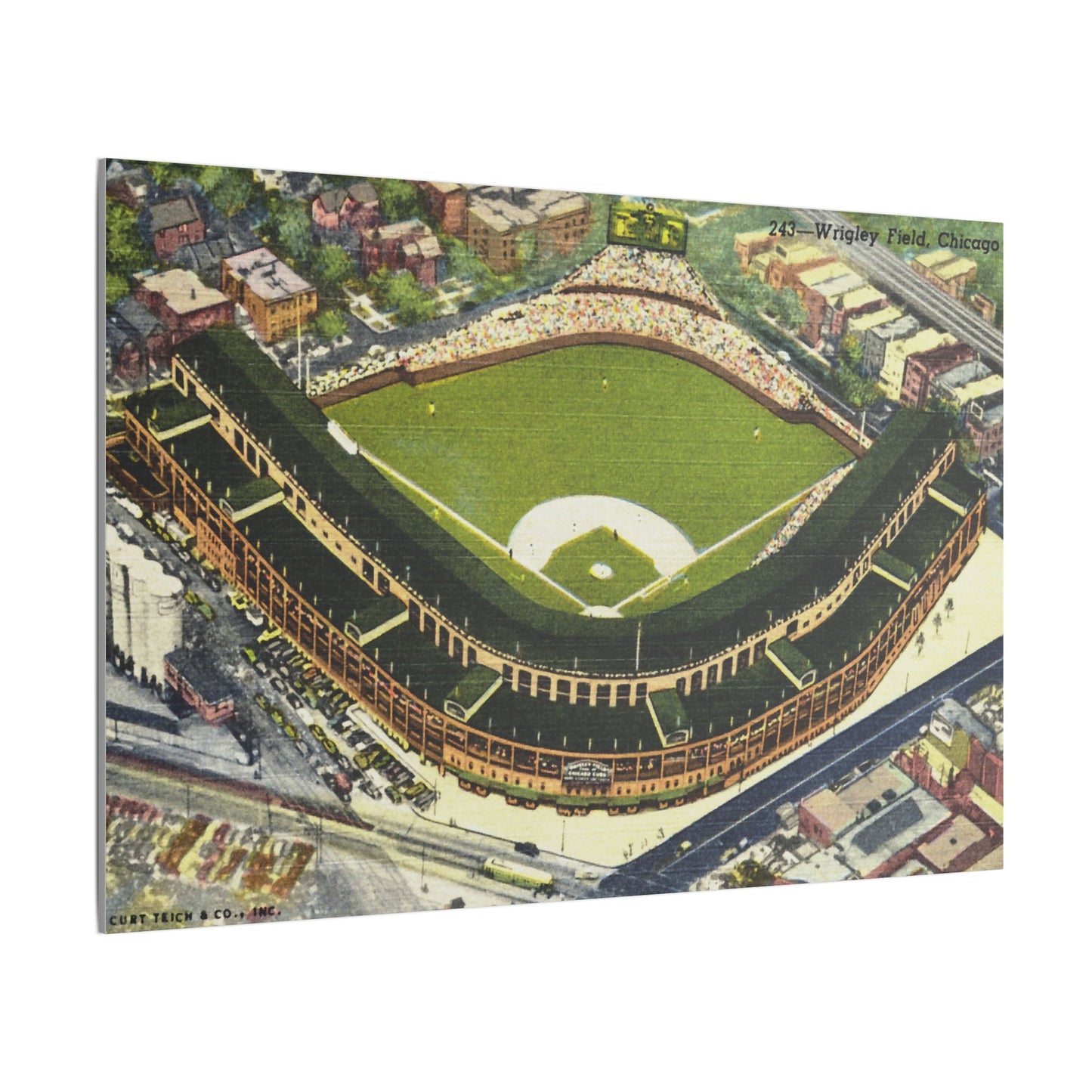 Nostalgic Wrigley Field Canvas Art Print