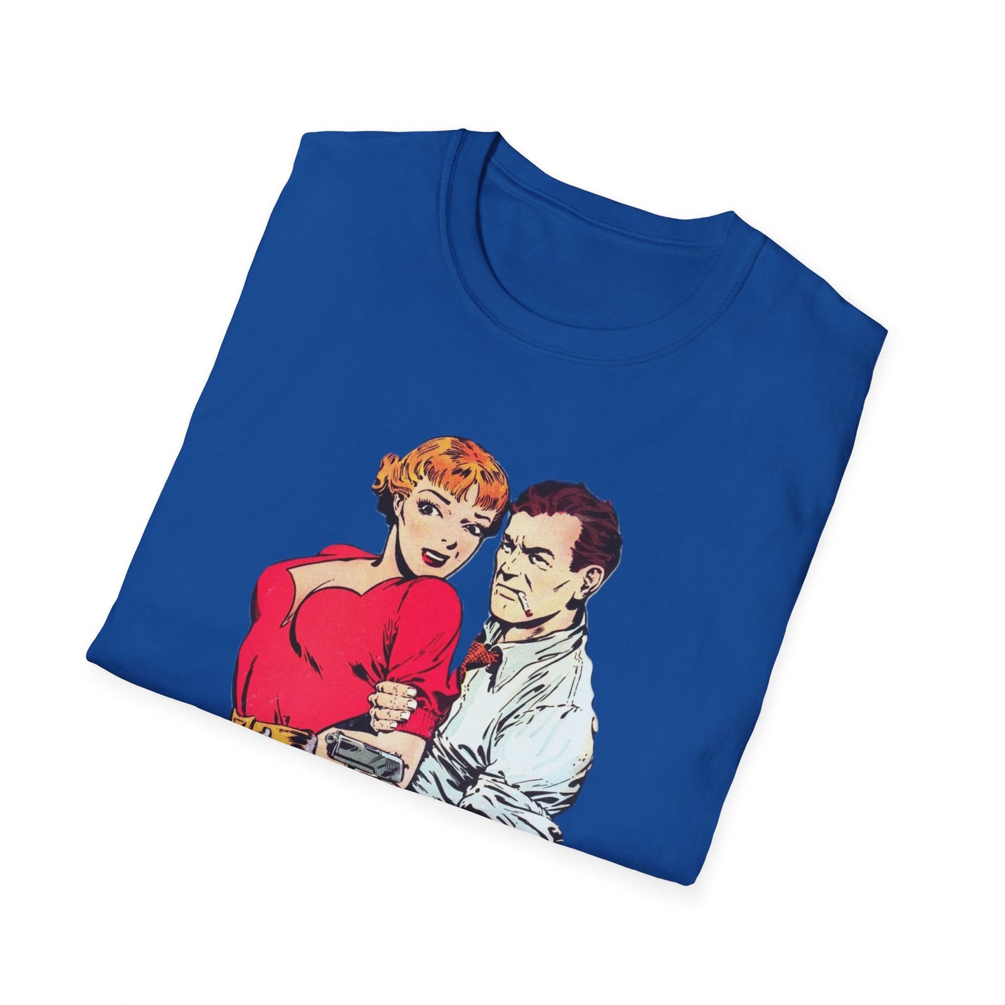 Vintage Comic Style Unisex T-Shirt Featuring Dynamic Duo