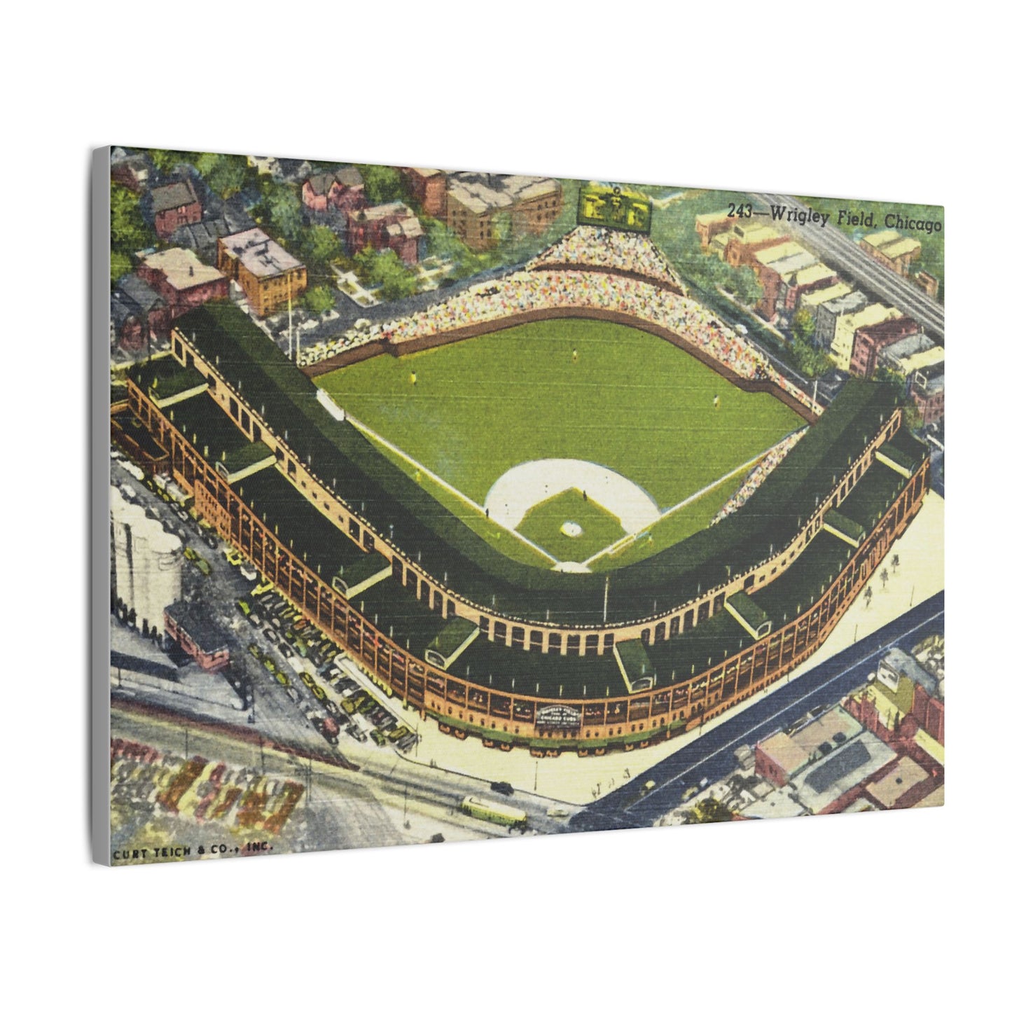 Nostalgic Wrigley Field Canvas Art Print