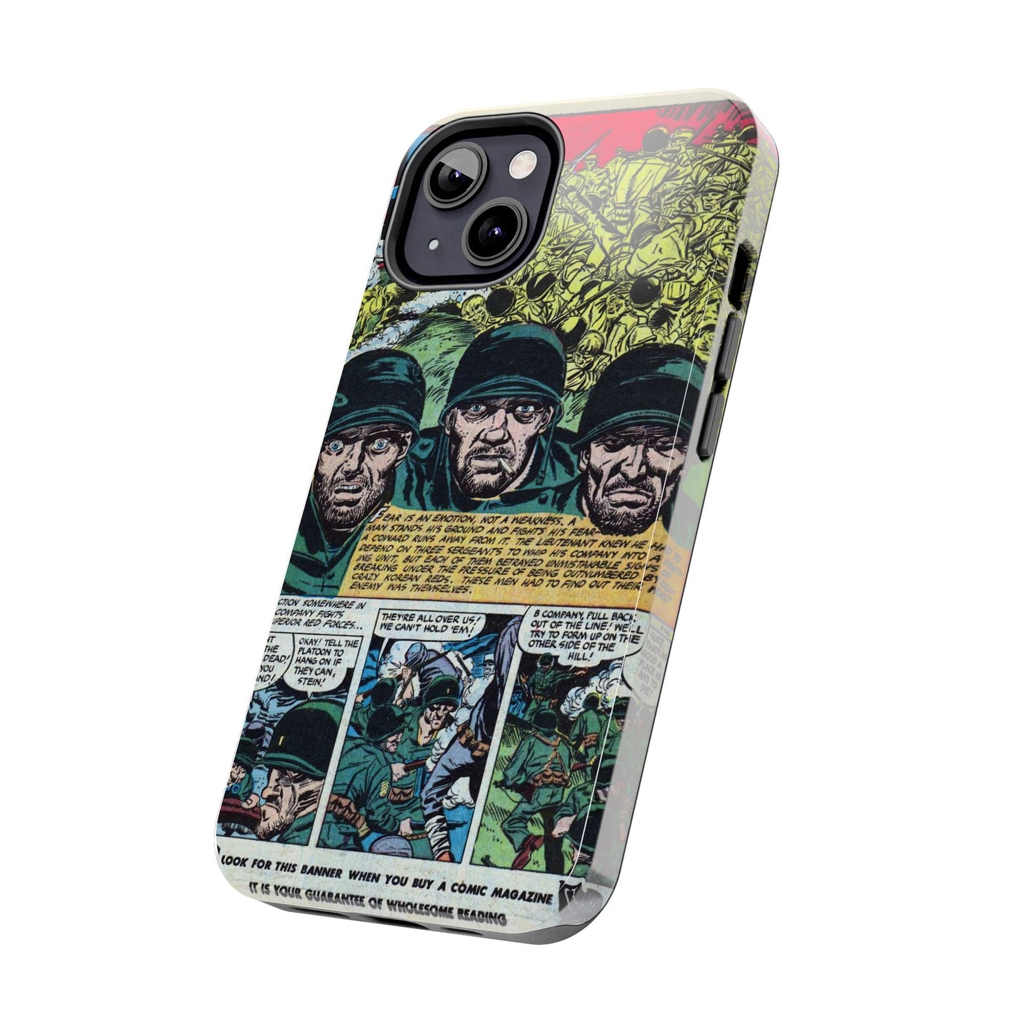 Vintage Military Comic-Inspired Phone Case - Old School Male 