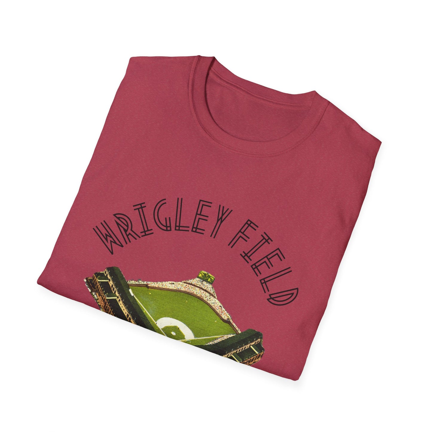 Retro Wrigley Field Unisex Soft Cotton Tee