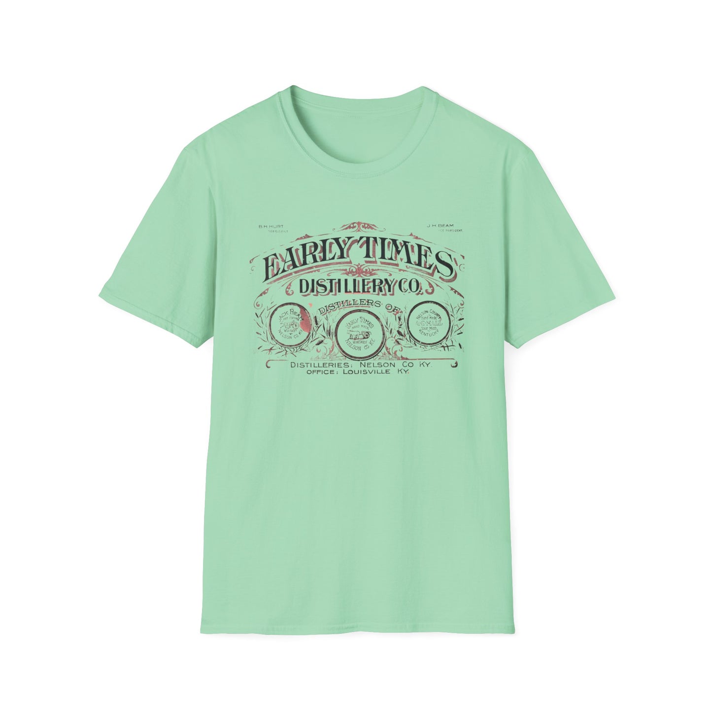 Vintage Early Times Distillery T-Shirt - 100% Cotton, Classic Design, Perfect for Any Occasion