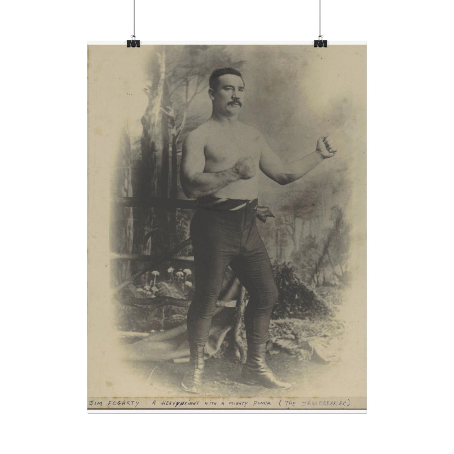 Legendary Fighter Jim Fogarty Posing Poster -