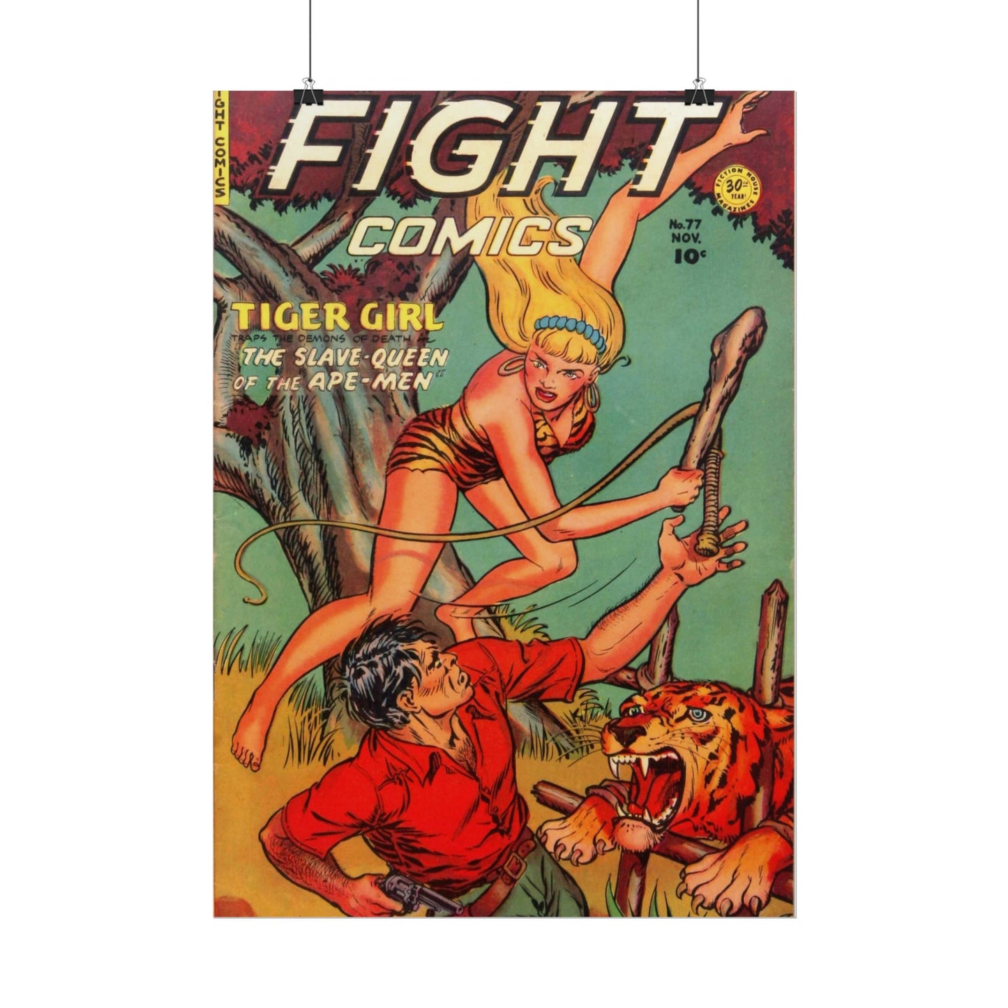 Vintage Fight Comics Rolled Poster