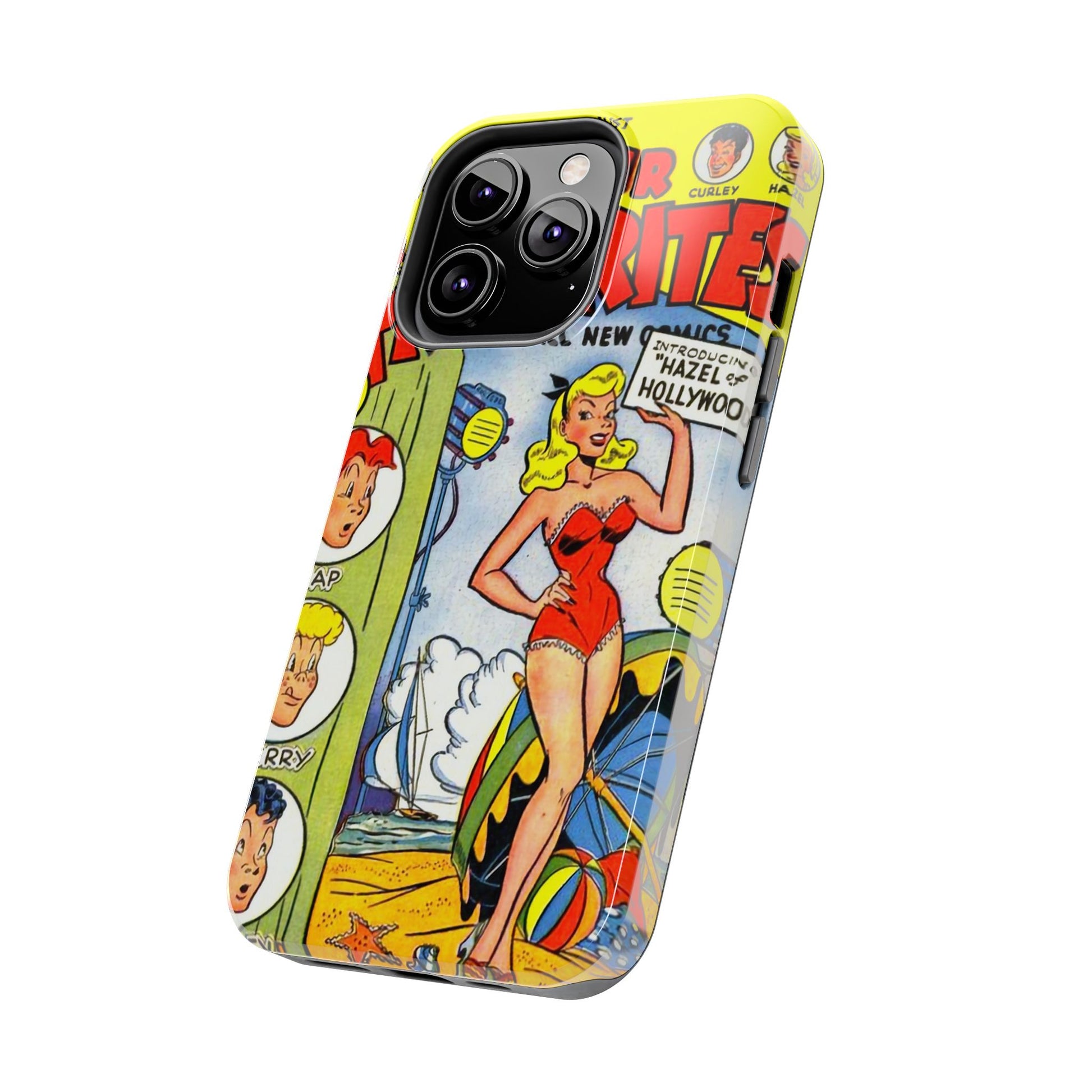 Vintage Comic Book Phone Case - Retro Art Design - Old School Male 