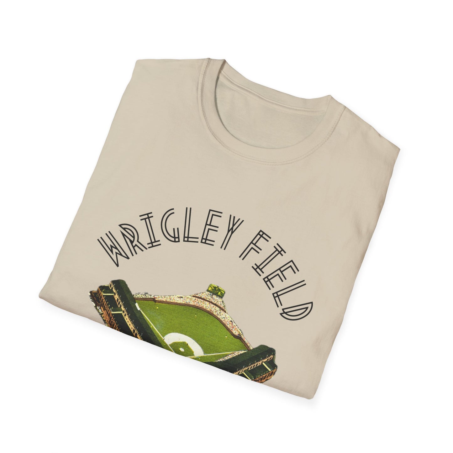 Retro Wrigley Field Unisex Soft Cotton Tee