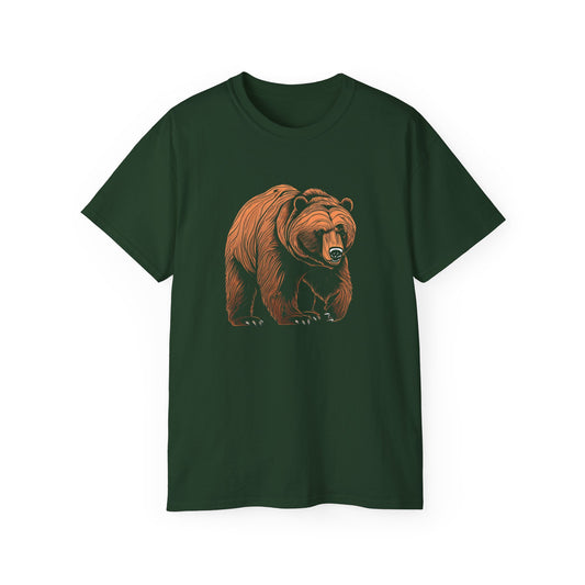 Bear Sketch Unisex Ultra Cotton Tee - Old School Male 