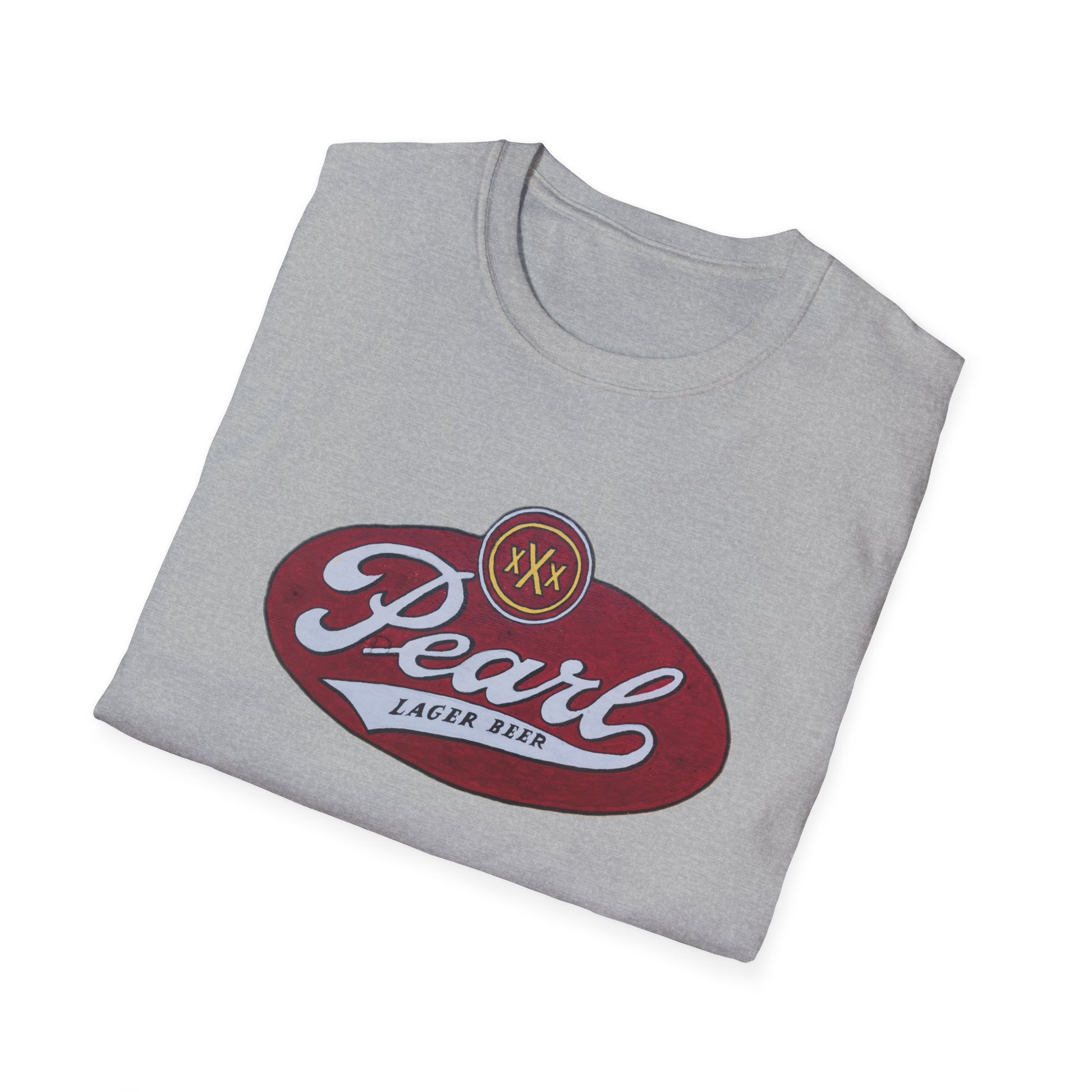 Vintage-Inspired Pearl Lager Unisex Soft Cotton Tee - Old School Male 