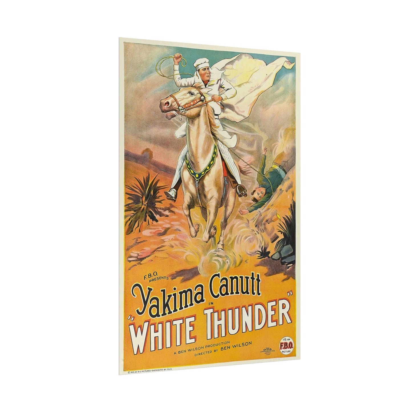 Poster Print - Classic Film White Thunder Starring Yakima Canutt Movie Poster