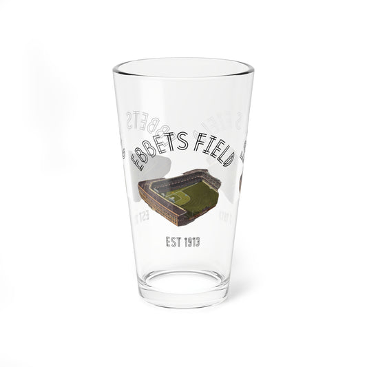 Retro Ebbets Field Baseball Pint Glass